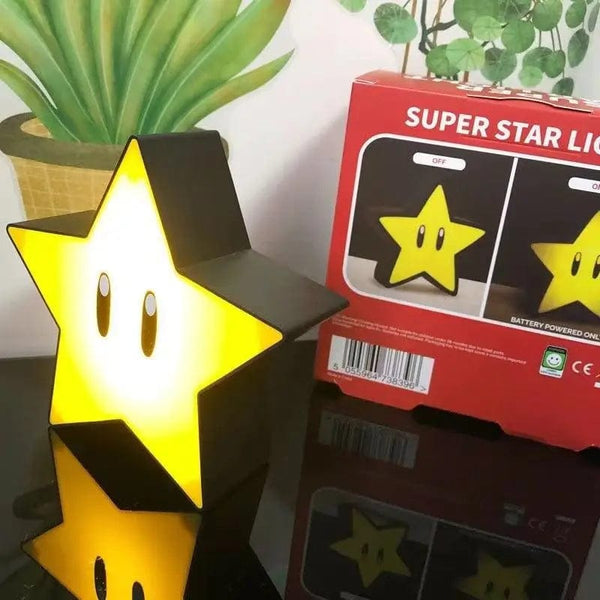 Planet Gates A LED Super Mario Bros Lamp Super Star Light Led Music Atmosphere Night Light Sound Usb Charging Desk Lamp For Kids Gifts Toys