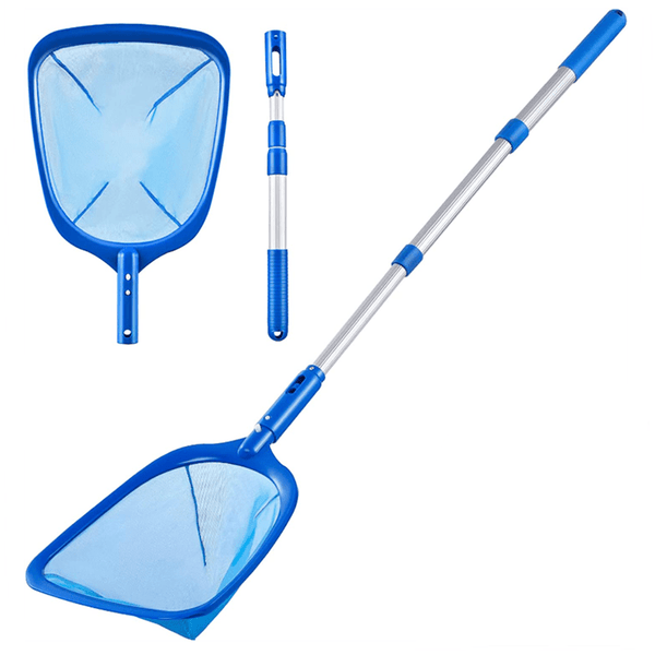Planet Gates A Net And Pole / 1pack 1pc Pool Skimmer Pool Net 3 Section Pole, Pool Skimmer Net With Fine Mesh Net, Telescopic Aluminum Pole, Plastic Frame, Ultra-fine Pool Skimmer For Ponds, Fish Tank, Hot Tub, 17"x35"