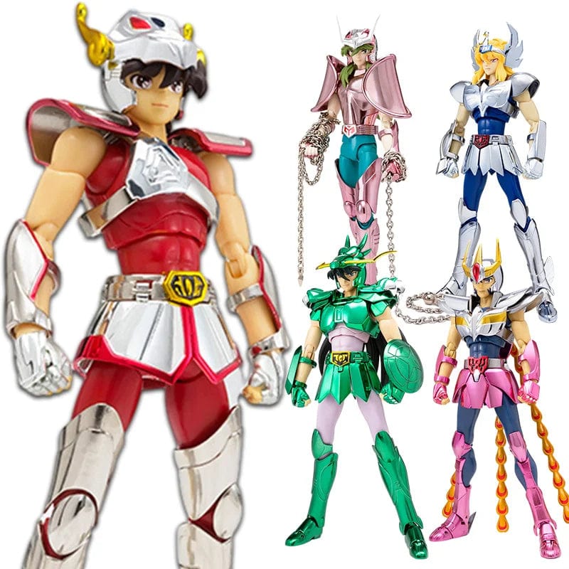 Planet Gates A / No box 19CM Anime Figure Phoenix Ikki Hyoga Seiya Shiryu Standing Armor Model Children's Toys PVC Box Desktop Collection Decoration