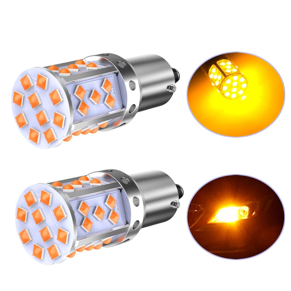 Planet Gates A pack 1156 P21W ba15s Bau15s PY21W 7507 LED Canbus No Hyper Flash Turn Signal Light Bulb Built-in Resistor Error Free Orange