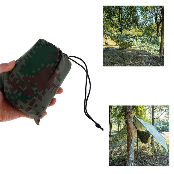 Planet Gates A Portable Ultralight Tarp Outdoor Camping Survival Sun Shelter Multifunctional Waterproof Beach Awning Beach Tent Mat Rain Shelte