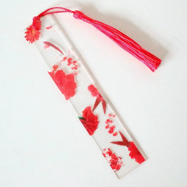 Planet Gates A Pretty Flower Acrylic Ruler Bookmarks with Tassels 14cm Ruler Bookmark Student Teacher Stationery School/office Supplies