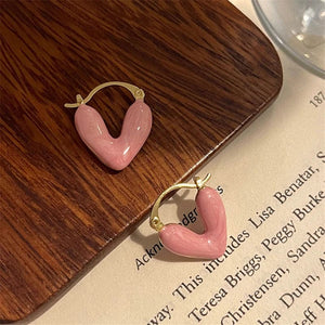 Planet Gates A-qd272sliver Adolph Trending Metal Geometry Hoop Earring Fashion New Design Irregular Minimalist Earrings for Women Fashion Jewelry Gift 2023