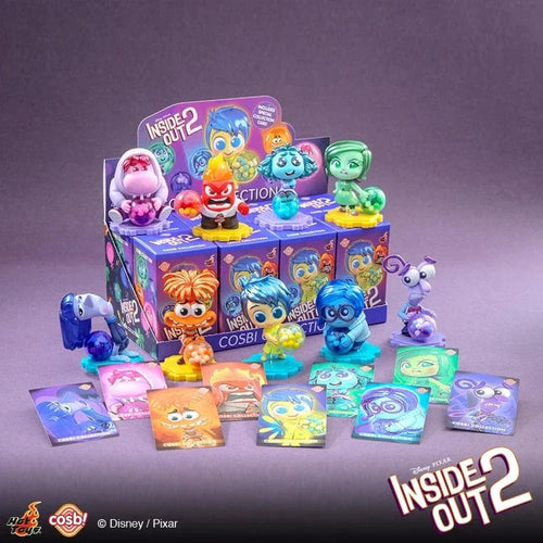 Planet Gates A / random 1pcs 2024 New Hot Toys Disney Pixar Inside Out 2 Joy Sadness Anger Disgust Cosbi Collectible Figurine Mini Doll Kids Birthday Gift