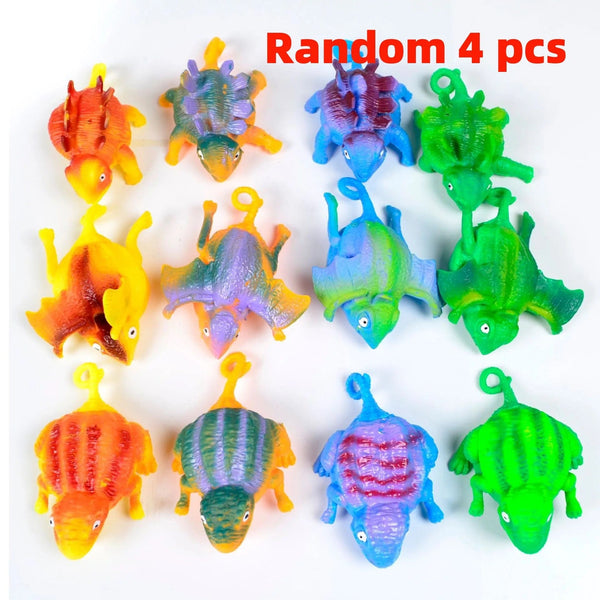 Planet Gates A-Random 4 pack 4PCS Kids Funny Dinosaur Animals Inflate Vent Balls Toy Squeeze Soft Ball Balloon Fidget Party Sports Cute Funny Games Toys Gift