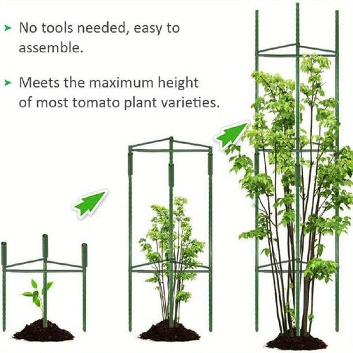 Planet Gates A Set 1 Pack, Tomato Cages, Up To 51 Inches, For Assembling Vegetable Grids For Garden Climbing Plants, Vegetables, And Flowers