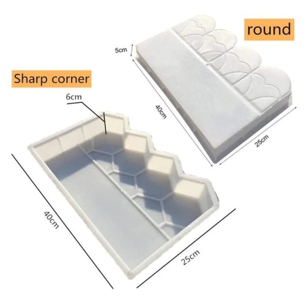 Planet Gates A style Stone Brick Path Mold Garden Building Accessories Plastic Making DIY Fish Pond Paving Mould Home Wall Fence Road Concrete Mold