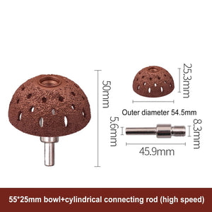 Planet Gates A Tire Grinding Head Tungsten Steel Hemispherical Pneumatic Tire Grinding Machine Head Grinding Wheel Tire Repair Hand Tool