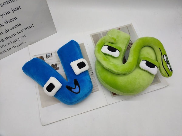 Planet Gates A--Z 26PCS 26pcs Alphabet Lore Plush English Letter Stuffed Animal Plushie Doll Toys Gift For Kids Children Educational Christmas Gifts