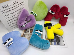 Planet Gates A--Z 26PCS 26pcs Alphabet Lore Plush English Letter Stuffed Animal Plushie Doll Toys Gift For Kids Children Educational Christmas Gifts
