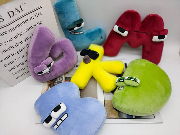 Planet Gates A--Z 26PCS 26pcs Alphabet Lore Plush English Letter Stuffed Animal Plushie Doll Toys Gift For Kids Children Educational Christmas Gifts