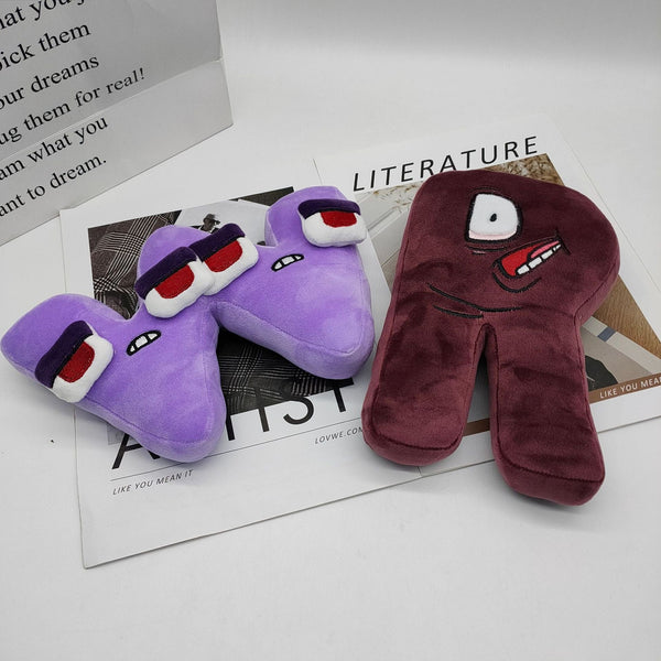 Planet Gates A--Z 26PCS 26pcs Alphabet Lore Plush English Letter Stuffed Animal Plushie Doll Toys Gift For Kids Children Educational Christmas Gifts