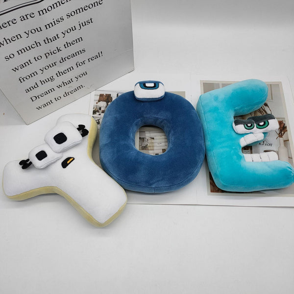 Planet Gates A--Z 26PCS 26pcs Alphabet Lore Plush English Letter Stuffed Animal Plushie Doll Toys Gift For Kids Children Educational Christmas Gifts