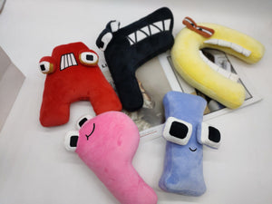 Planet Gates A--Z 26PCS 26pcs Alphabet Lore Plush English Letter Stuffed Animal Plushie Doll Toys Gift For Kids Children Educational Christmas Gifts