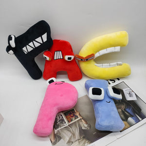Planet Gates A--Z 26PCS 26pcs Alphabet Lore Plush English Letter Stuffed Animal Plushie Doll Toys Gift For Kids Children Educational Christmas Gifts
