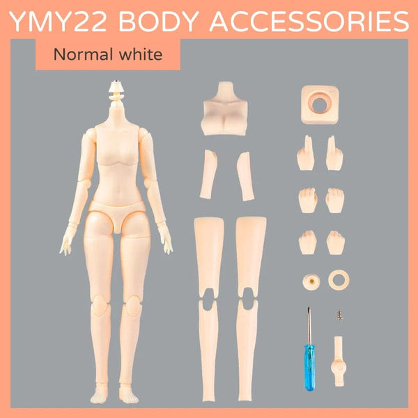 Planet Gates A03 / CHINA YMY22 Body Obitsu24 22cm Moveable Joints girl Doll for GSC, Blyth,ICY,1/6 Bjd Doll Head Figure Replacement Hand Toy Accessories