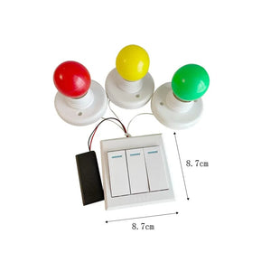 Planet Gates A05302 Busy Board DIY Material Accessories Lamps Doorbell Montessori Teaching Aids Hands-on Ability Sound Color Recognition Wooden Toys