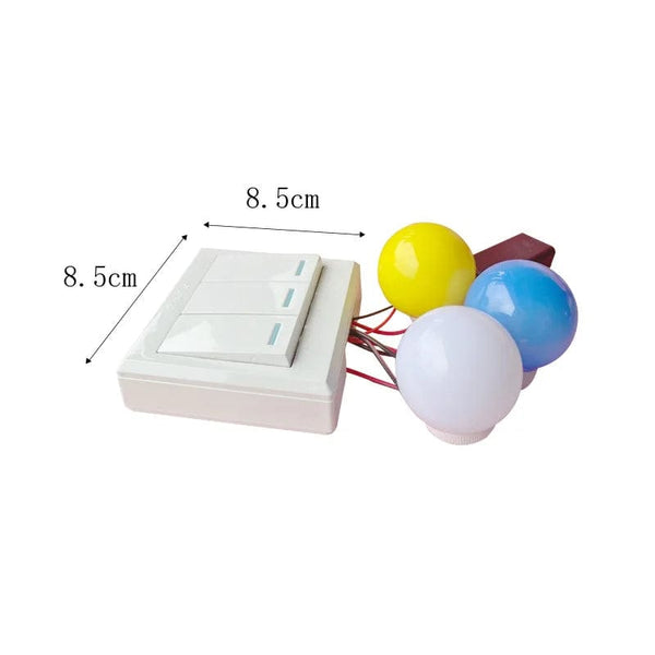 Planet Gates A05302 Busy Board DIY Material Accessories Lamps Doorbell Montessori Teaching Aids Hands-on Ability Sound Color Recognition Wooden Toys