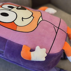Planet Gates A06 Bluey Family Kawaii Bingo Cartoon Cute Plush Backpack Children's Schoolbags Anime Peripheral Girl Children Holiday Toy Gifts