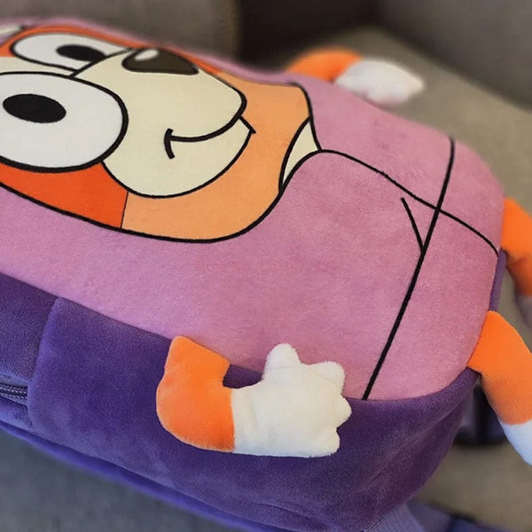 Planet Gates A06 Bluey Family Kawaii Bingo Cartoon Cute Plush Backpack Children's Schoolbags Anime Peripheral Girl Children Holiday Toy Gifts