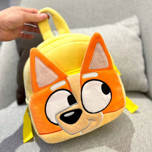 Planet Gates A06 Bluey Family Kawaii Bingo Cartoon Cute Plush Backpack Children's Schoolbags Anime Peripheral Girl Children Holiday Toy Gifts