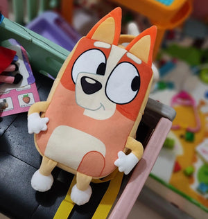 Planet Gates A06 Bluey Family Kawaii Bingo Cartoon Cute Plush Backpack Children's Schoolbags Anime Peripheral Girl Children Holiday Toy Gifts