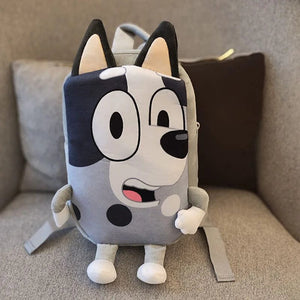 Planet Gates A06 Bluey Family Kawaii Bingo Cartoon Cute Plush Backpack Children's Schoolbags Anime Peripheral Girl Children Holiday Toy Gifts