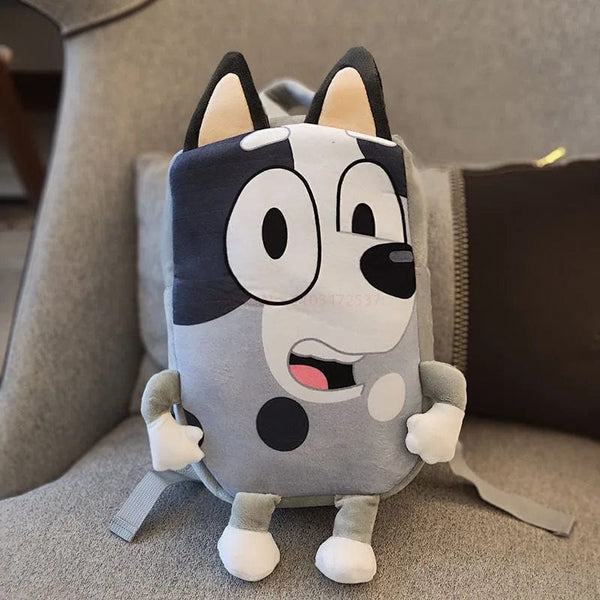 Planet Gates A06 Bluey Family Kawaii Bingo Cartoon Cute Plush Backpack Children's Schoolbags Anime Peripheral Girl Children Holiday Toy Gifts