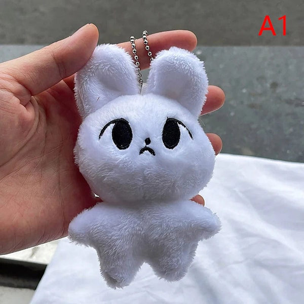 Planet Gates A1 1pc Kpop Cartoon Cheetah Lee Doyoung Mark Same Plush Keyrings Q Styles Mini Gomdo Lee Taeyong Keychains Key Rings Bag Pendants
