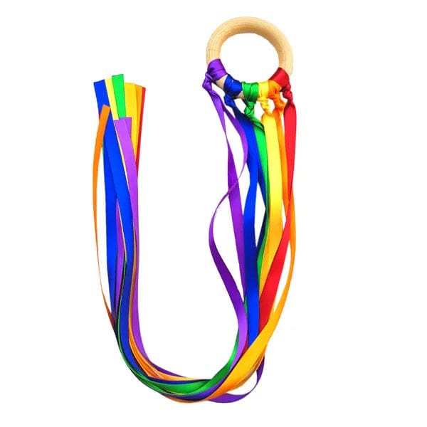 Planet Gates A1 Montessori Style Sensory Toy BPA-free Non-toxic Baby Ribbon Ring Newborns Upwards Develop Colour Recognition Sensory Toy