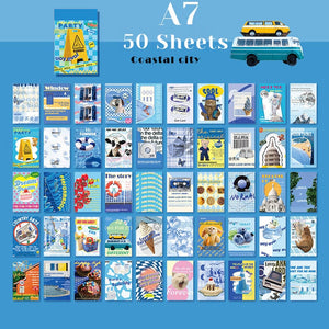 Planet Gates A11 50 Sheets Ins Cute Bear Party Stickers Planner Journal Collage DIY Card Decoration Material Sticker Book Kawaii Stationery