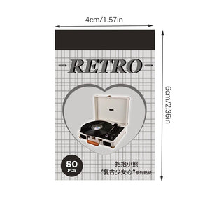 Planet Gates A11 50 Sheets Ins Cute Bear Party Stickers Planner Journal Collage DIY Card Decoration Material Sticker Book Kawaii Stationery