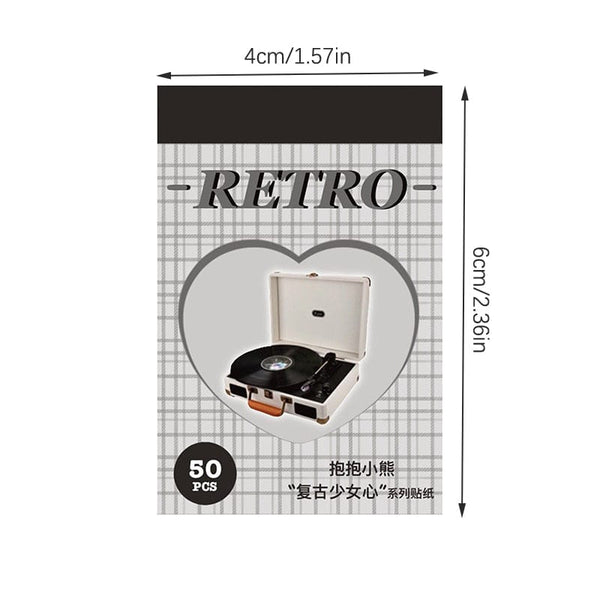 Planet Gates A11 50 Sheets Ins Cute Bear Party Stickers Planner Journal Collage DIY Card Decoration Material Sticker Book Kawaii Stationery