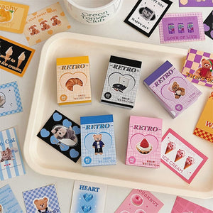 Planet Gates A11 50 Sheets Ins Cute Bear Party Stickers Planner Journal Collage DIY Card Decoration Material Sticker Book Kawaii Stationery