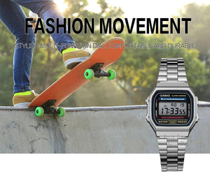 Planet Gates A159WA-N1D Casio watch silver watch men set brand luxury LED digital Waterproof Quartz men watch Sport military Wrist Watch relogio masculi