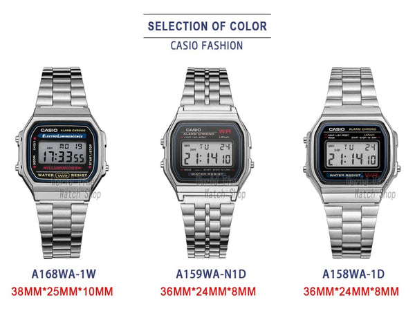 Planet Gates A159WA-N1D Casio watch silver watch men set brand luxury LED digital Waterproof Quartz men watch Sport military Wrist Watch relogio masculi