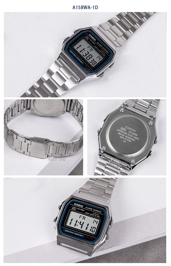 Planet Gates A159WA-N1D Casio watch silver watch men set brand luxury LED digital Waterproof Quartz men watch Sport military Wrist Watch relogio masculi