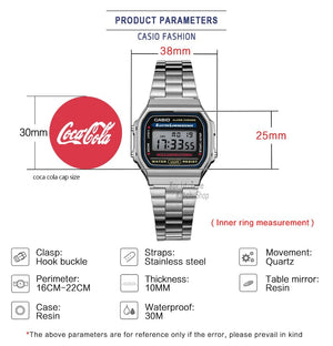 Planet Gates A159WA-N1D Casio watch silver watch men set brand luxury LED digital Waterproof Quartz men watch Sport military Wrist Watch relogio masculi