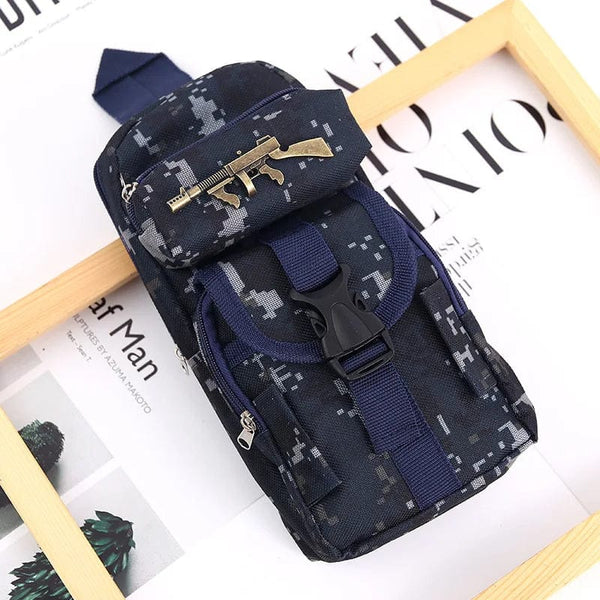 Planet Gates A2 Mini schoolbag camouflage pencil case School stationery storage bag Military backpack pen case Boy pencil bag Student pen bag
