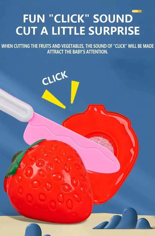 Planet Gates A25 25 PCs Set DIY Fruit Cutting Music Toy Simulation Vegetable Fruit and Vegetable Children's Toy Girl Boy Kitchen Food Set