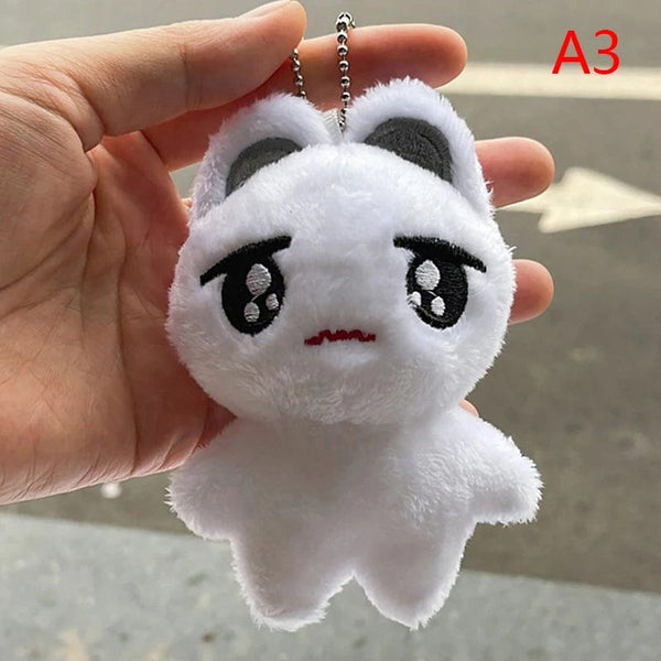 Planet Gates A3 1pc Kpop Cartoon Cheetah Lee Doyoung Mark Same Plush Keyrings Q Styles Mini Gomdo Lee Taeyong Keychains Key Rings Bag Pendants