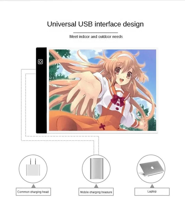 Planet Gates A3/A4/A5 3-Level Dimming Led Drawing Copy Pad Board Children's Toy Painting Educational Kids Grow Creative Gifts For Children