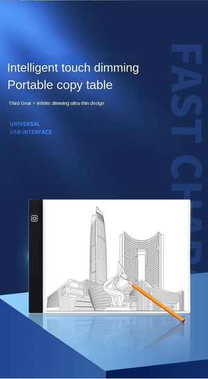 Planet Gates A3/A4/A5 3-Level Dimming Led Drawing Copy Pad Board Children's Toy Painting Educational Kids Grow Creative Gifts For Children