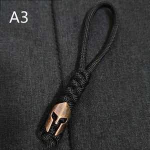 Planet Gates A3 EDC Retro Paracord clasp Umbrella Rope Knight's helmet mask DIY Braided Knife Beads Lanyard Accessories Outdoor