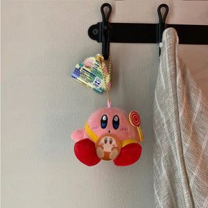Planet Gates A3 Kawaii Star Kirby Plush Doll Pendant Children Schoolbag Key Chains Sweet Star Doll Home Decoration Birthday Gift for Girls