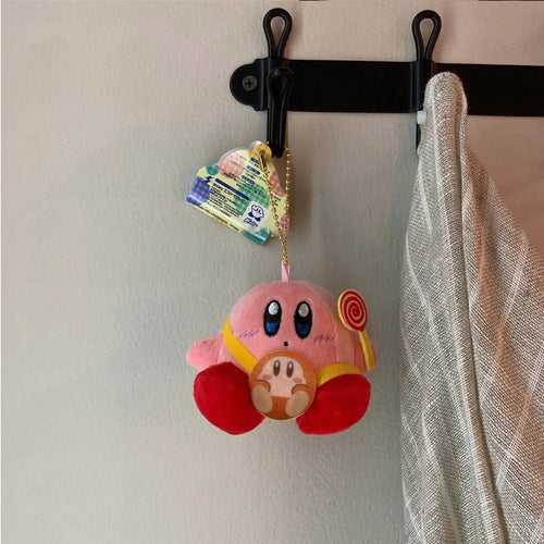Planet Gates A3 Kawaii Star Kirby Plush Doll Pendant Children Schoolbag Key Chains Sweet Star Doll Home Decoration Birthday Gift for Girls