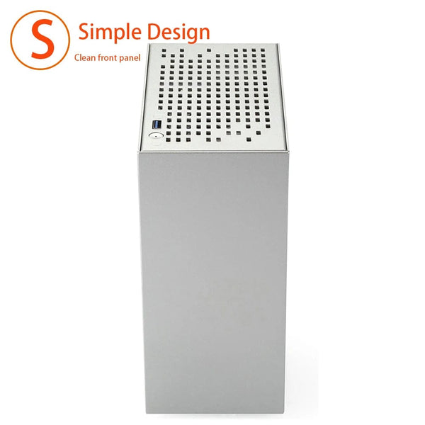 Planet Gates A39 White PCIe 4.0 All Aluminum 2.0mm HTPC Mini ITX A4 Chassis Game Computer Support Graphics Card RTX2070 I5 Discrete Display Case K39 A07 A39