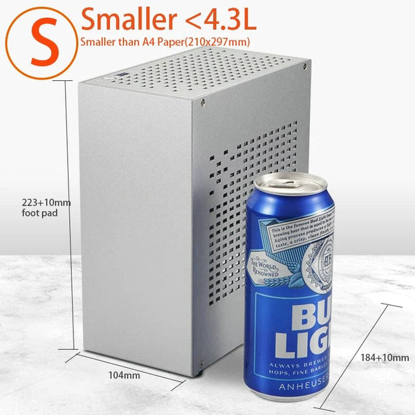 Planet Gates A39 White PCIe 4.0 All Aluminum 2.0mm HTPC Mini ITX A4 Chassis Game Computer Support Graphics Card RTX2070 I5 Discrete Display Case K39 A07 A39