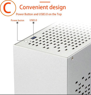 Planet Gates A39 White PCIe 4.0 All Aluminum 2.0mm HTPC Mini ITX A4 Chassis Game Computer Support Graphics Card RTX2070 I5 Discrete Display Case K39 A07 A39