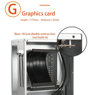 Planet Gates A39 White PCIe 4.0 All Aluminum 2.0mm HTPC Mini ITX A4 Chassis Game Computer Support Graphics Card RTX2070 I5 Discrete Display Case K39 A07 A39